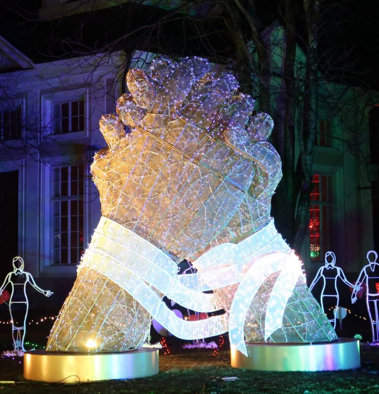 פסטיבל lumagica פסטיבל אורות שתי ידיים אוחזות זו בזו