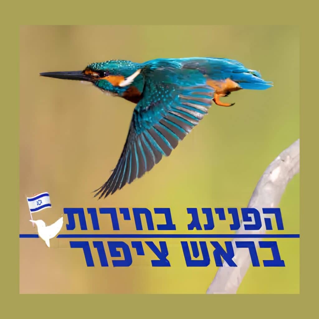 שלדג עף וסלוגן הפנינג בחירות